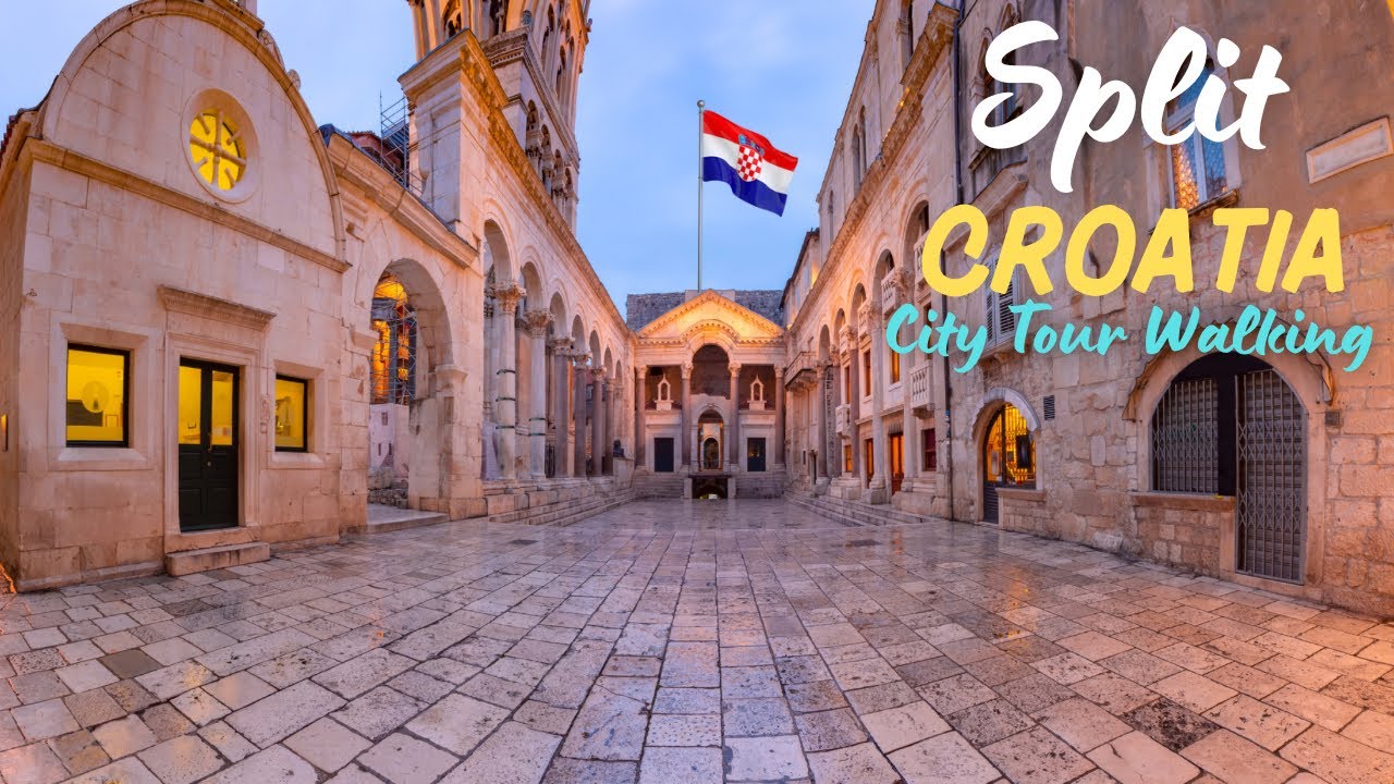 Split Croatia Walking tour 2025 || Split City Croatia 4K