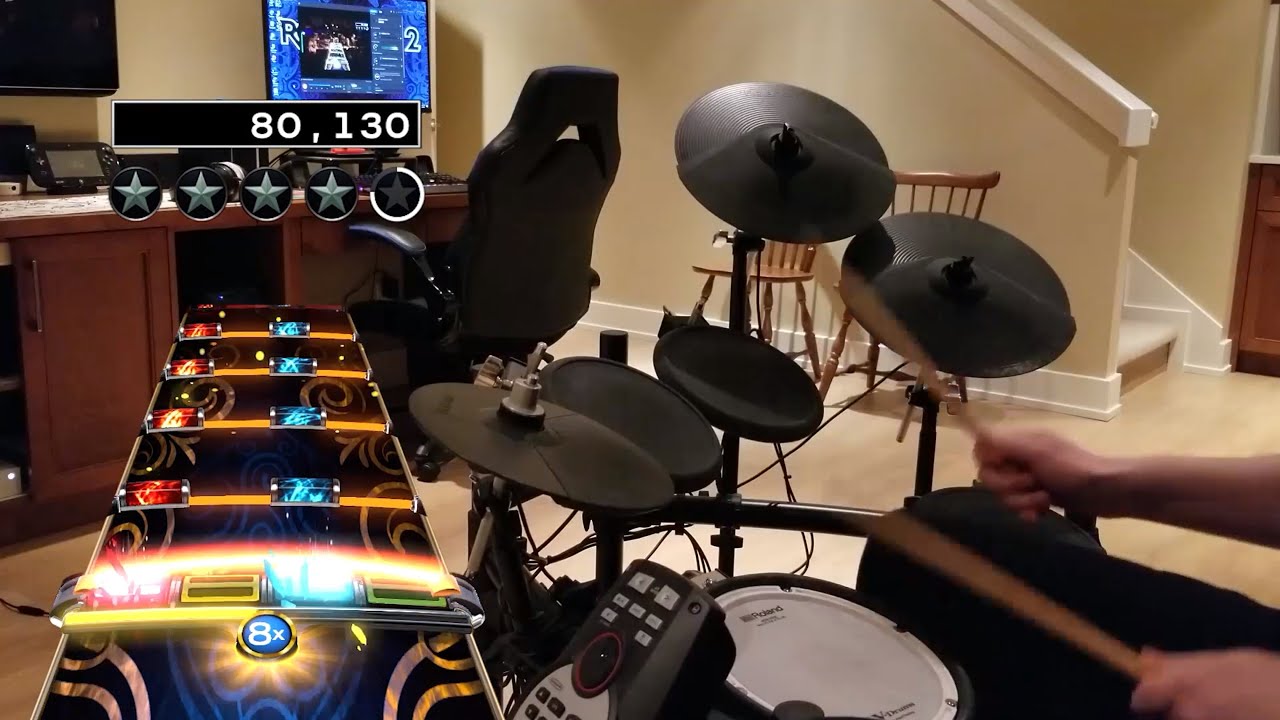 Highway to Hell (Live) by AC/DC | Rock Band 4 Pro Drums 100% FC