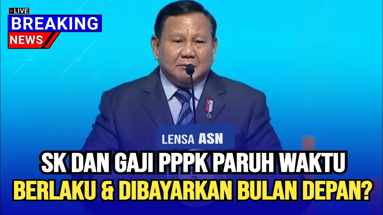 SK PPPK PARUH WAKTU BERLAKU BULAN DEPAN ? GAJI DITERIMA JANUARI ?