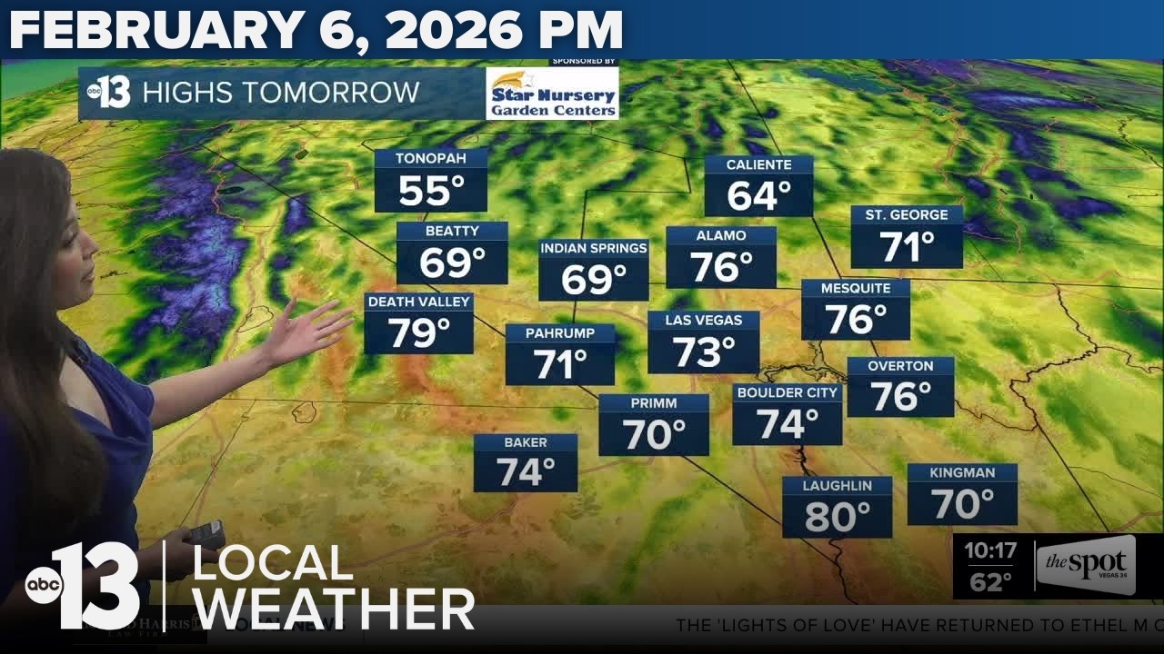 A Sunny and Mild Weekend in Southern Nevada