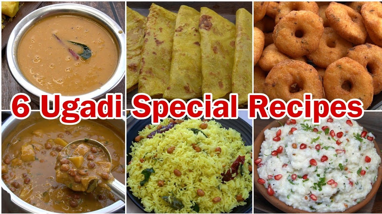 6 easy and quick recipes for Ugadi festival 😋👍 | Ugadi Recipes Kannada | Obbattu Recipe