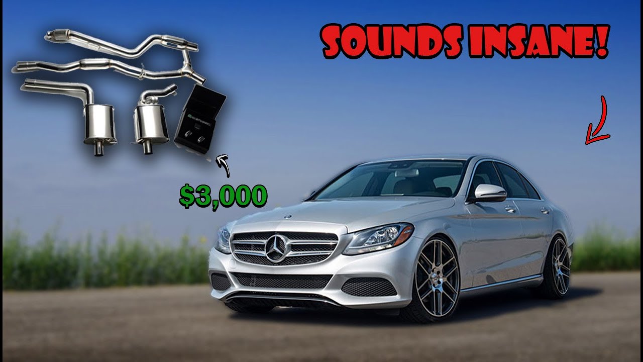 Я поставил выхлопную систему за 3000 долларов на свою машину! (Mercedes C300)