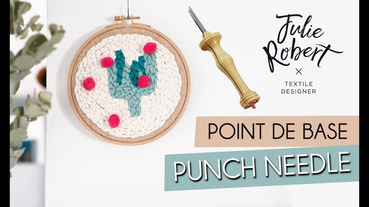 Initiation à la Broderie Punch Needle par Julie Robert x Perles & Co