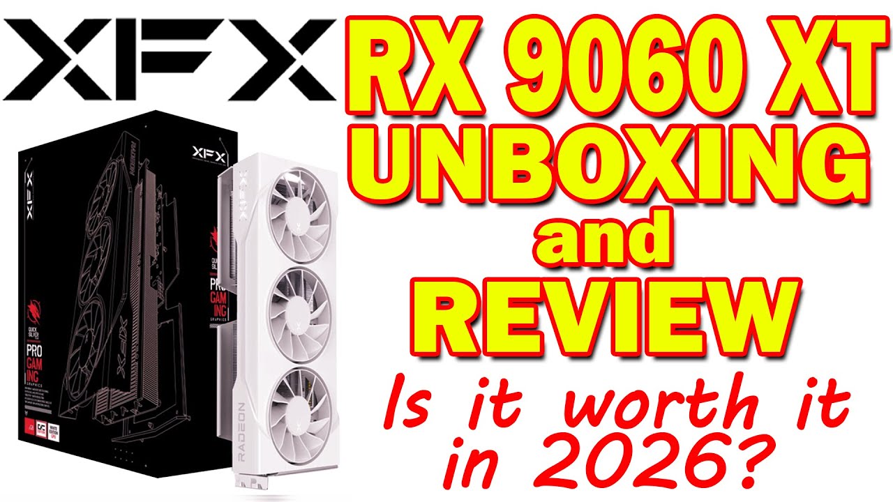 XFX RX 9060xt 16gb White Tri Fan Edition Unboxing and Initial review.