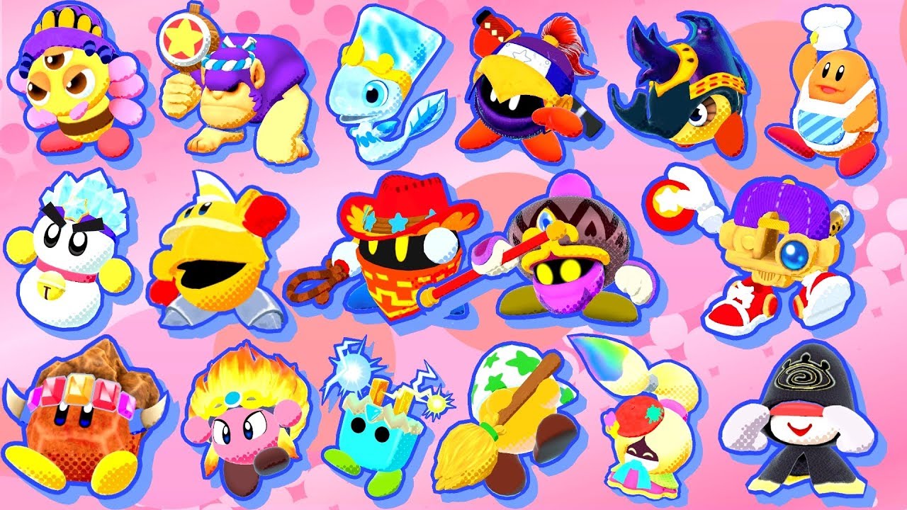 Kirby Star Allies - All Characters (Friends)