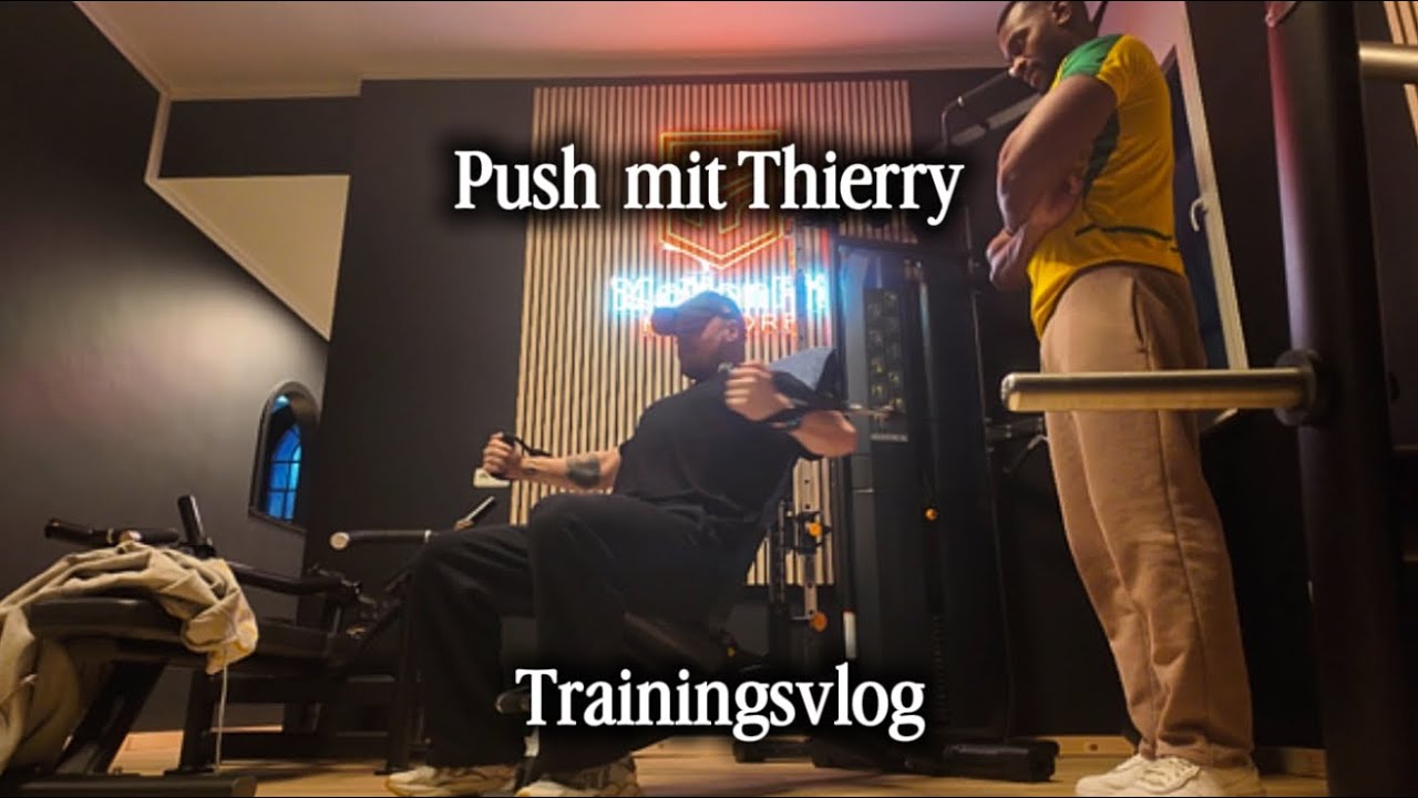 Thierry und ich wurden vom Kabelturm gehumbelt 🤕 | Push Trainingsvlog