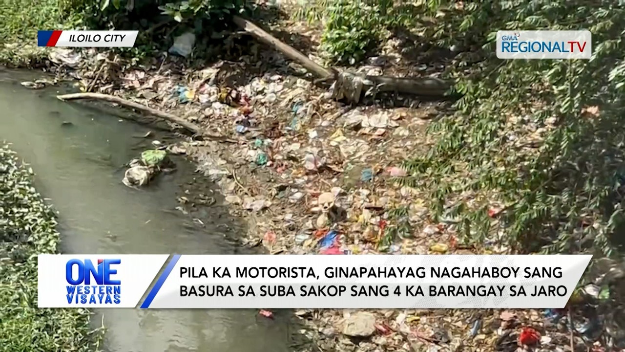 Pila ka motorista, ginapahayag nagahaboy sang basura sa suba sa Jaro | One Western Visayas