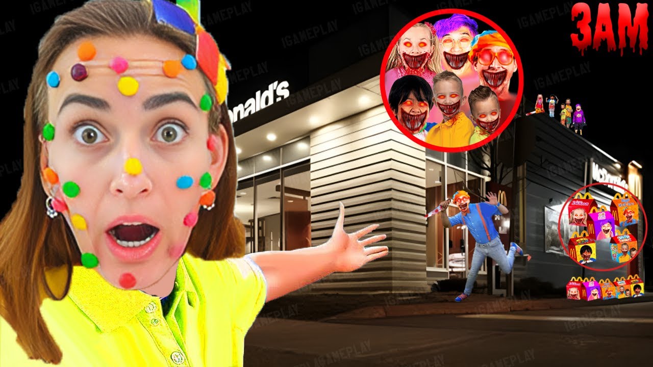 DON'T ORDER THESE CURSED HAPPY MEALS AT 3AM! (RYAN'S WORLD, BLIPPI, VLAD&NIKI, DIANA&ROMA, LANKYBOX)