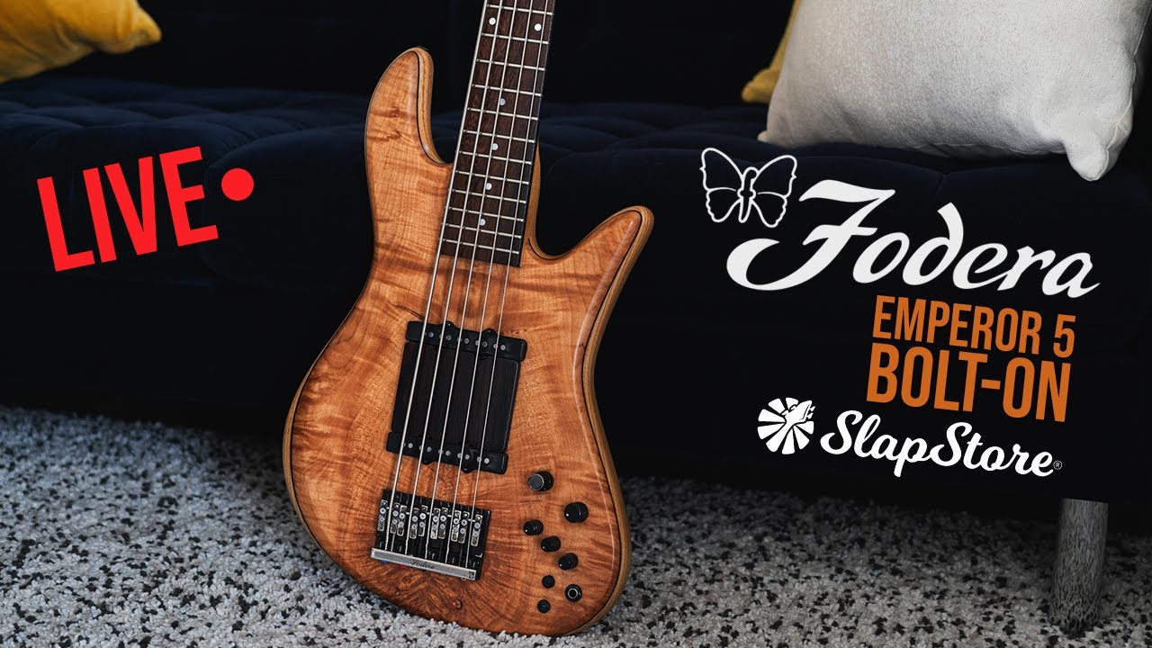 Live: Fodera Emperor 5 Bolt-On Maple Burl 2000