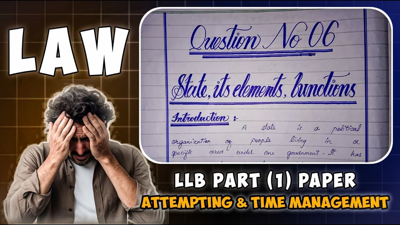 How to attempt LLB Paper according to Punjab University Lahore