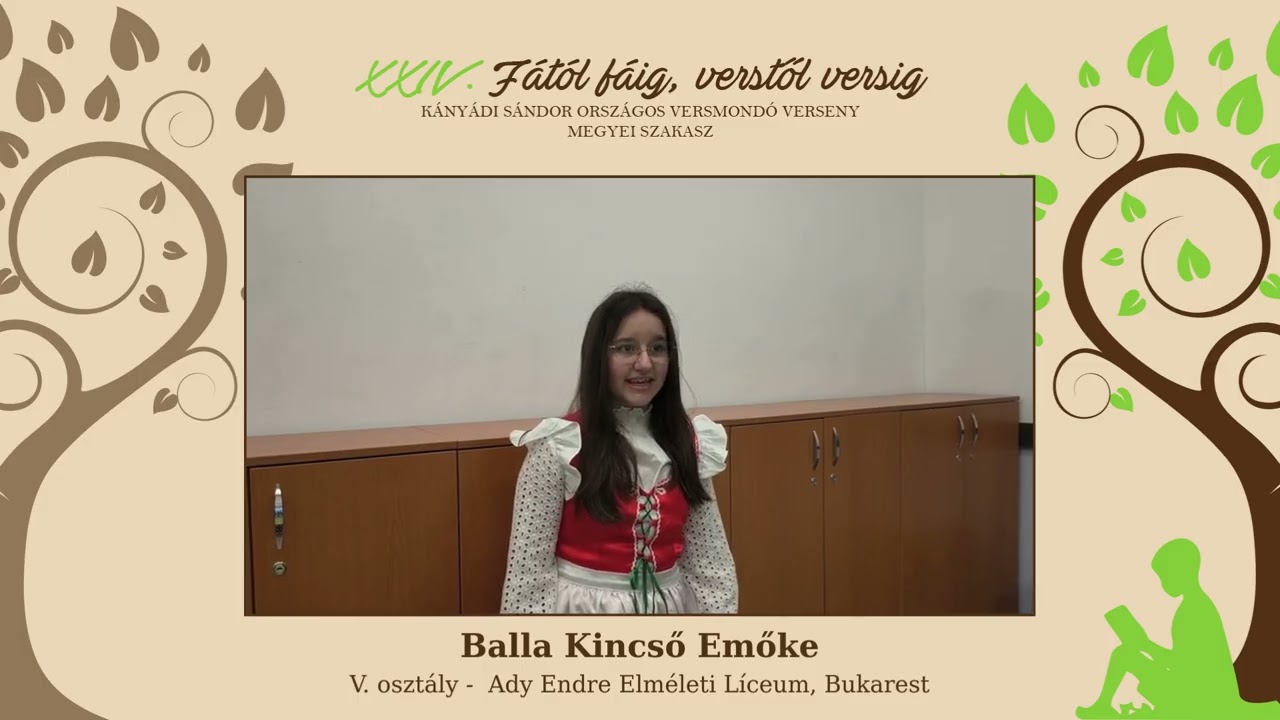 V. osztály - Balla Kincső Emőke
