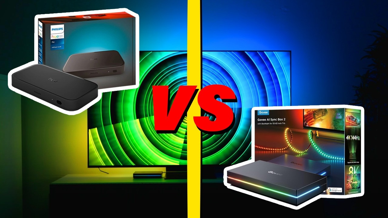 Vergleichsvideo: Philips HDMI Sync Box 8K | gegen | Govee KI Synchronisationsbox Kit 2  (kein Test)