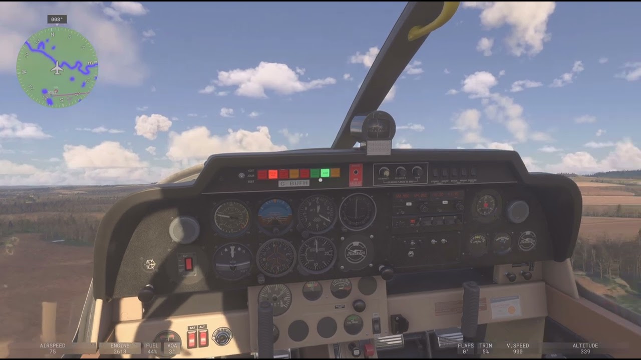 Robin DR400 | Mil field to Newcastle | Microsoft Flight Simulator