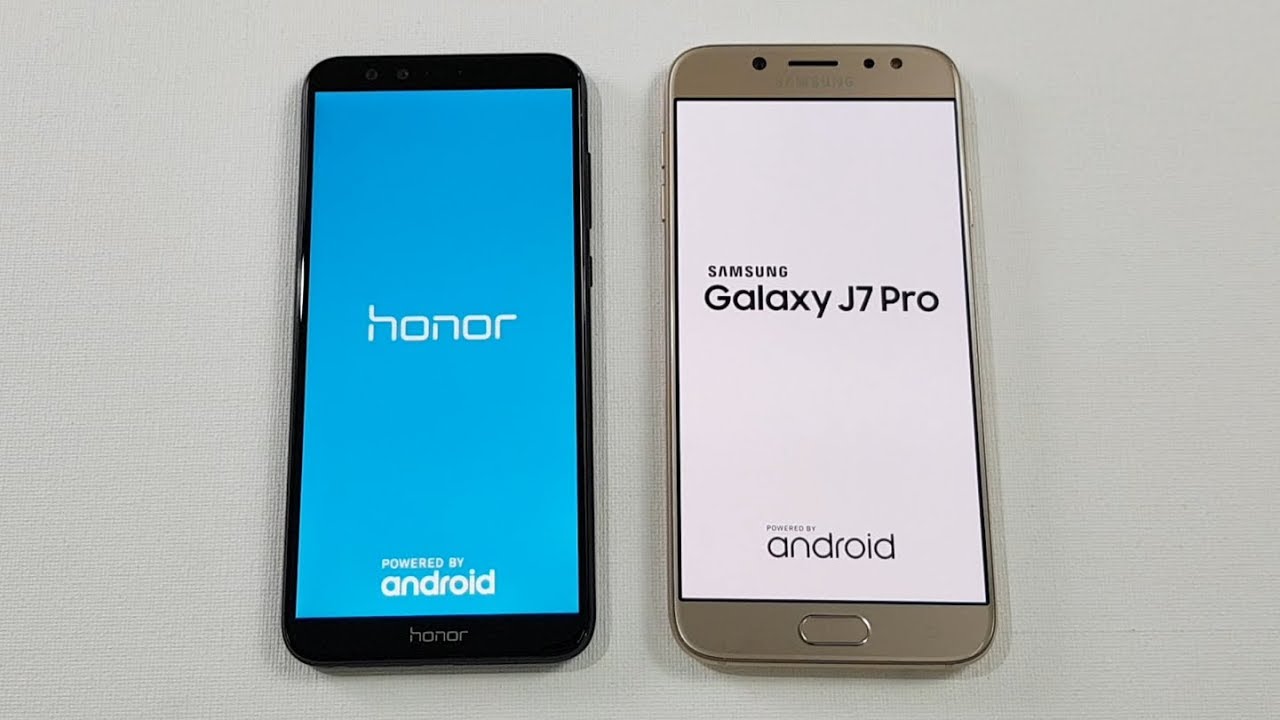 Honor 9 Lite vs Samsung J7 Pro Speed Test Comparison !