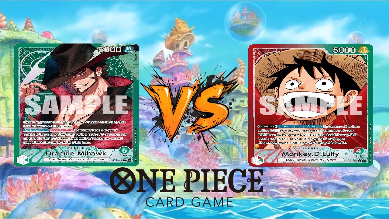 OP14 LOCALS GAMEPLAY ROUND 4 - GREEN MIHAWK VS RG MONKEY D LUFFY