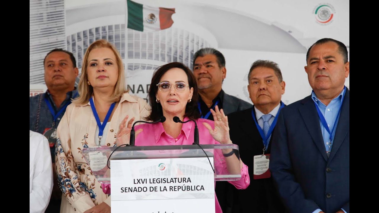 Conferencia de la senadora Lilly Téllez y representantes de organizaciones ciudadanas de Sinaloa