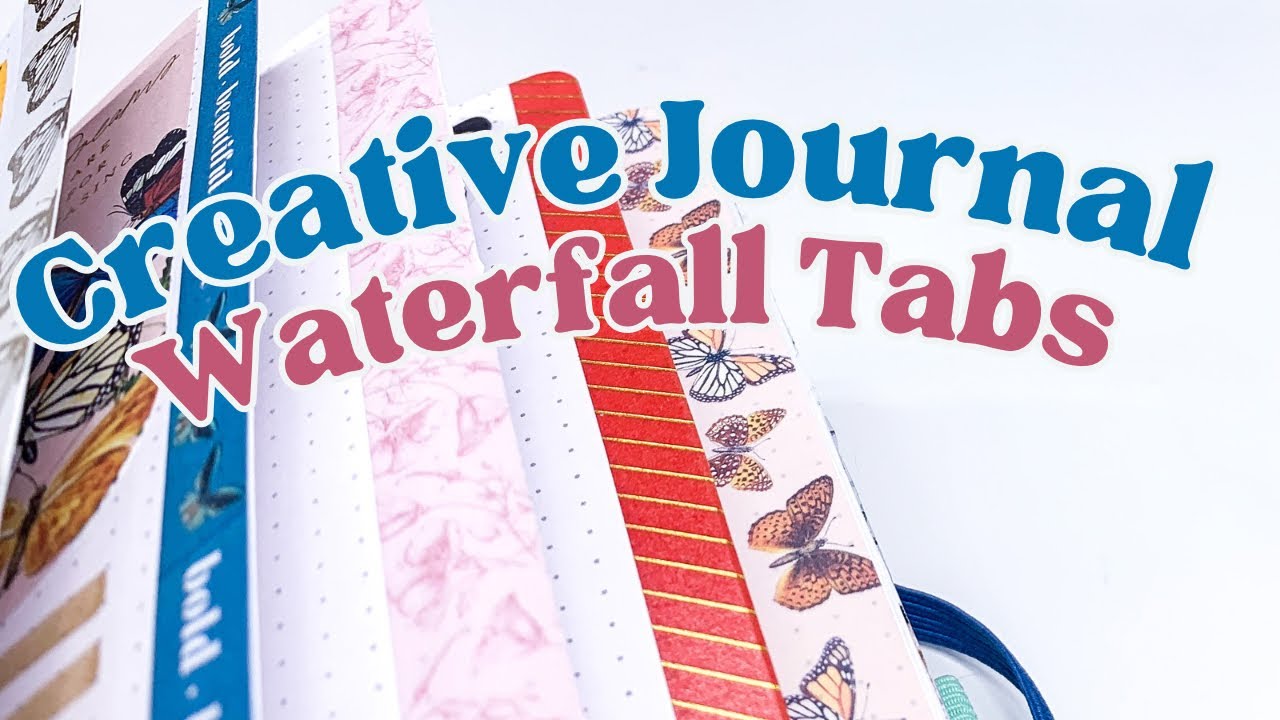 How to Create Waterfall Tabs in Your Creative Bullet Journal [Happy Planner Dot Grid Notebook]