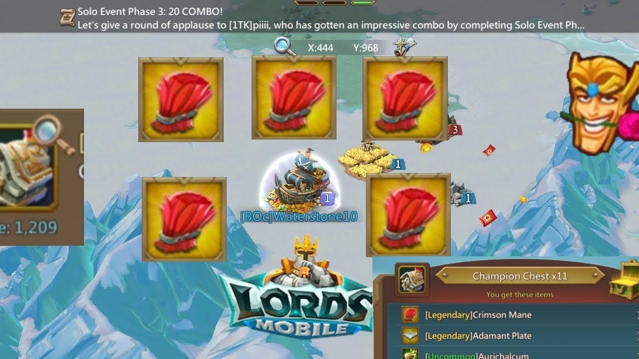 Pack Buying And Opening Champion Chest 🔥🔥🔥 #lordsmobile #BOc #f2p