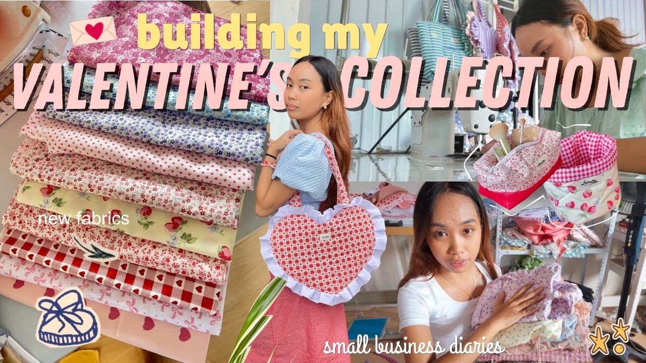 Sewing My Valentine’s Collection 💌 | Small Business Prep + Product Photoshoot Day