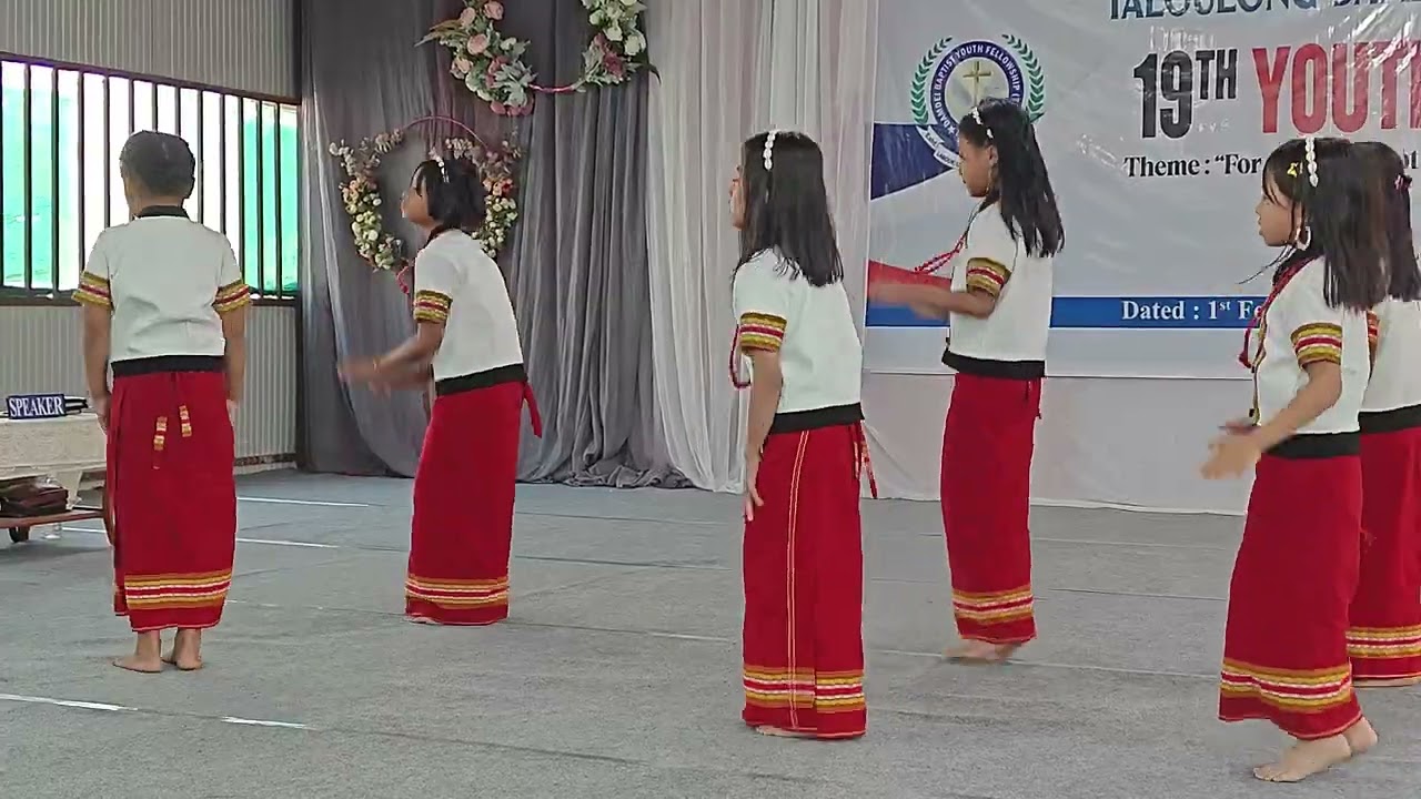 Cultural dance presentation by children Department of Taloulong Damdei Baptist Church (TDBC)