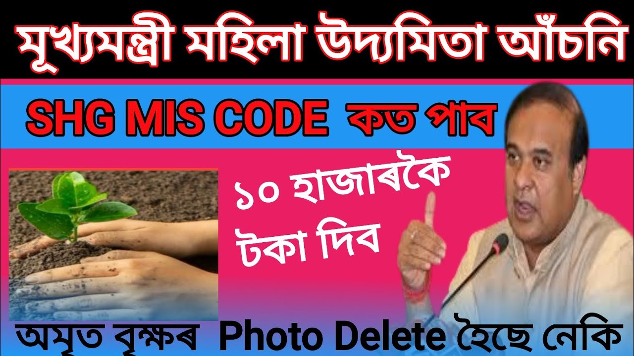 SHG MIS CODE কেনেকৈ উলিয়াব | মূখ্যমন্ত্ৰী মহিলা উদ্যমিতা আঁচনি