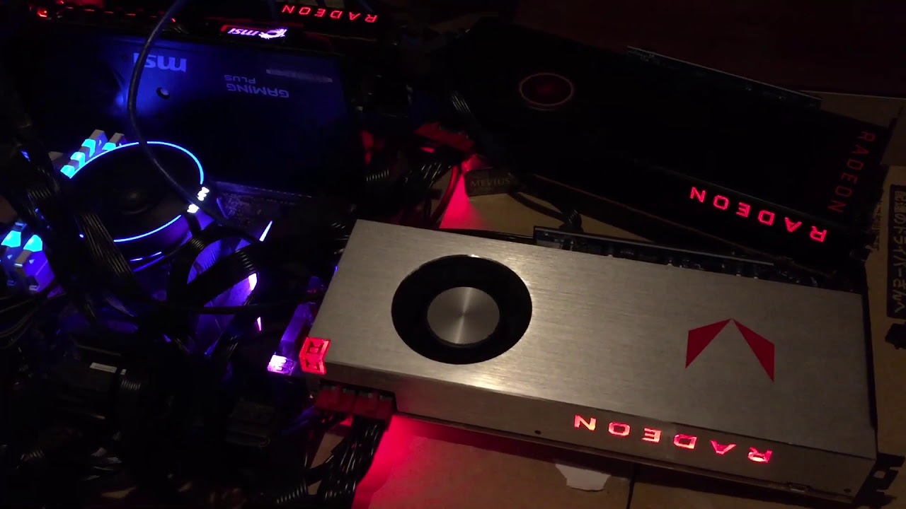 Mining XMR 6000H/s with 3 AMD Radeon Vega 64