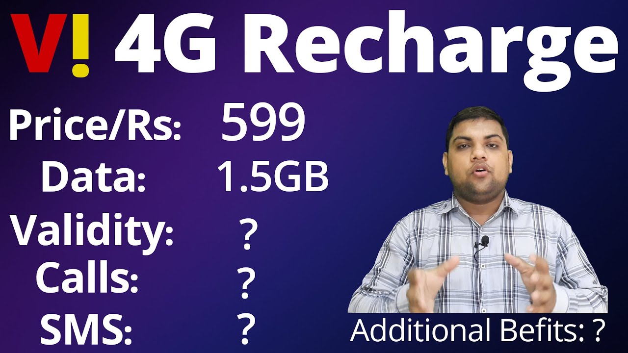 Vi Rs 599 recharge plan  Vi recharge plan with 1.5GB per day internet  Vi 4G recharge plan 2022