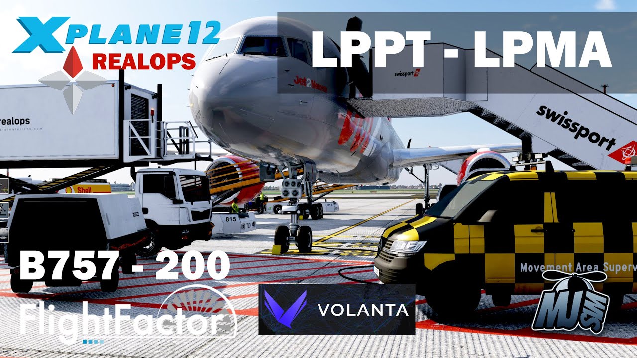 Lecimy w symulatorze X-PLANE 12 z Lisbon do Madeira | B757-200 FlightFactor #xplane12
