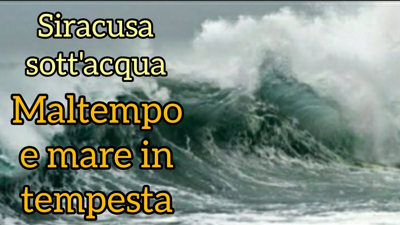 Medicane a Siracusa e arriva  Poppea  la tempesta di Halloween, nubifragi, allagamenti, vento e mare