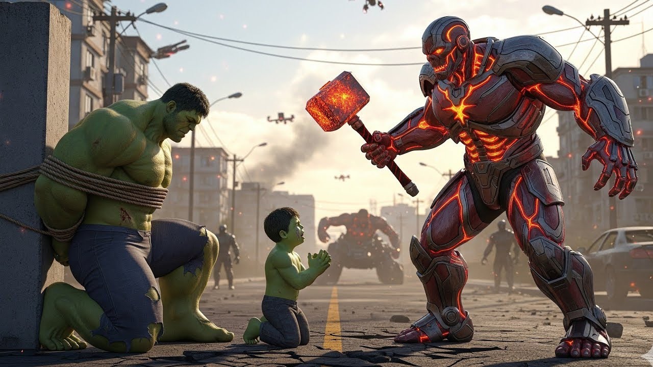🔥Epic Superhero Fight: Spider-Man, Hulk & Ghost Rider vs Veinburn | City Under Attack🔥