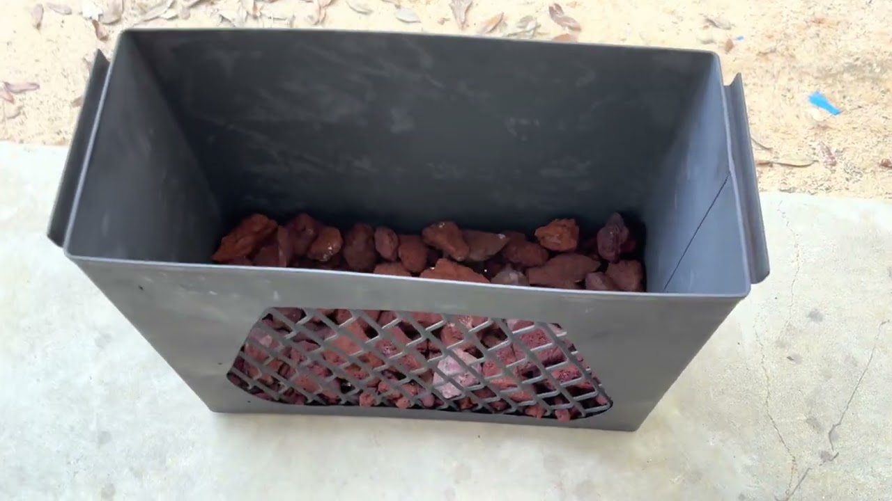 Portable fire pit with ammo can on a budget