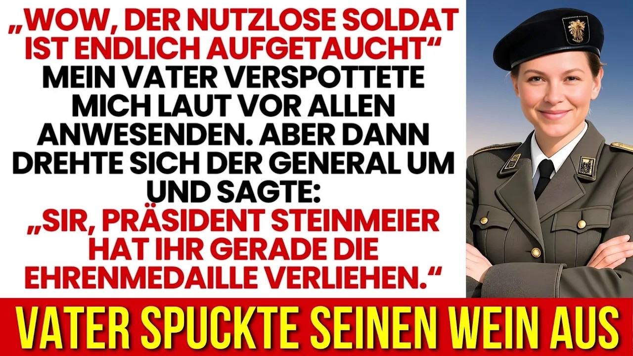 Als mein Vater mich demütigte – und dann Steinmeiers Worte hörte, spuckte er den Wein aus