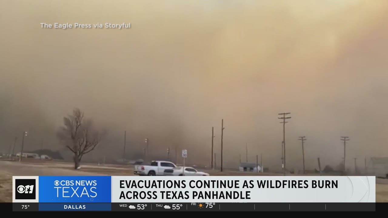 Massive wildfires cause evacuations in Texas panhandle