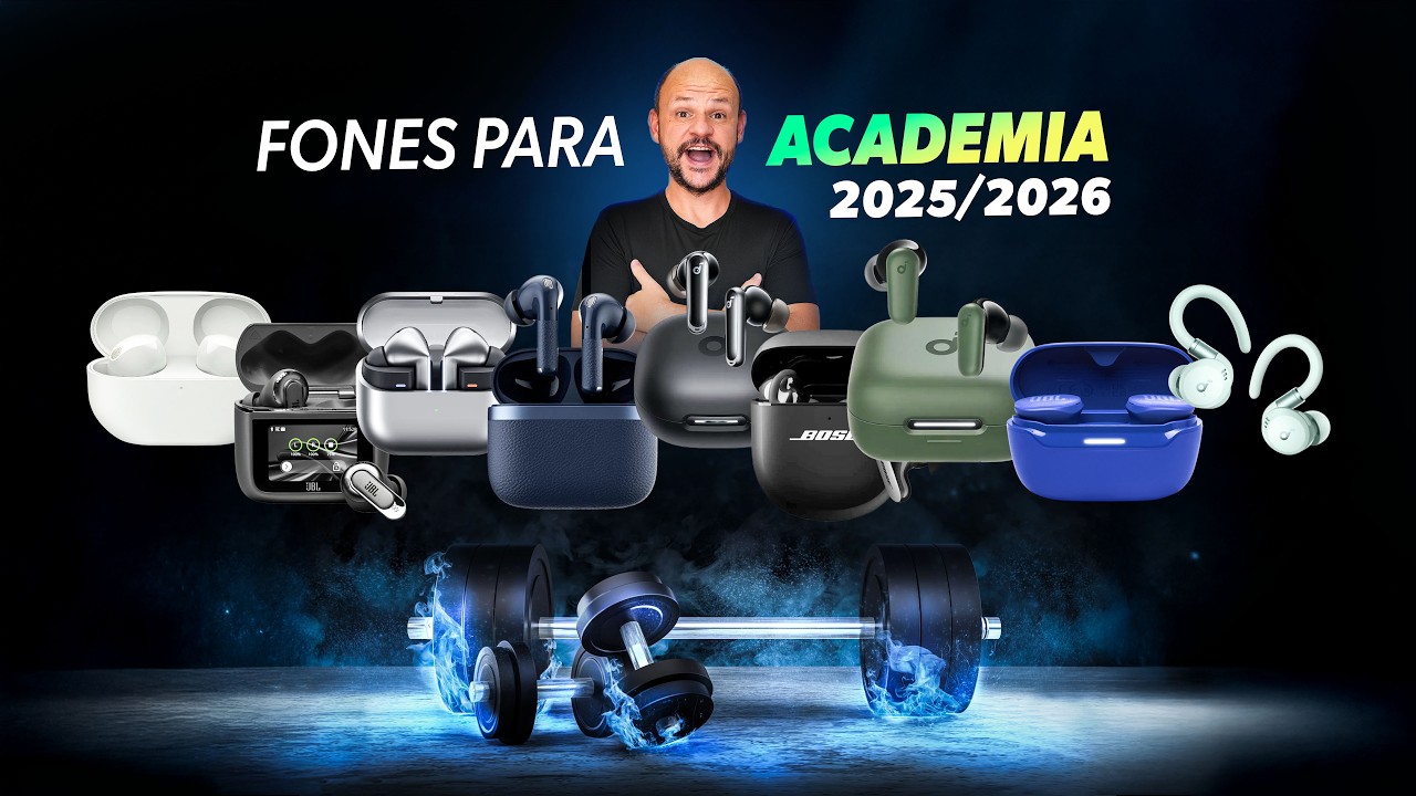 Fone para Academia em 2025 e 2026 &bull; Malhar / Fazer Muscula&ccedil;&atilde;o (S&oacute; os melhores)