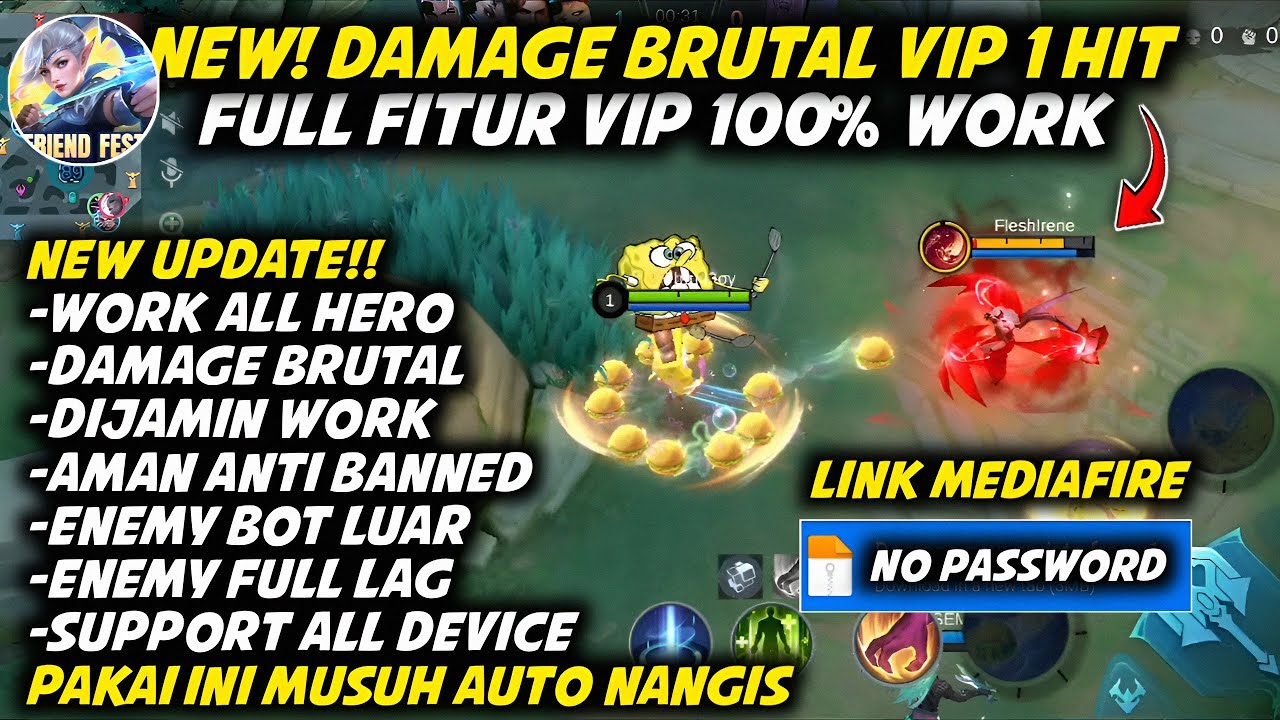 UPDATE SCRIPT BRUTAL DAMAGE 1HIT ‼️ TERBARU WORK ALL HERO ‼️ 100% ANTI BANNED