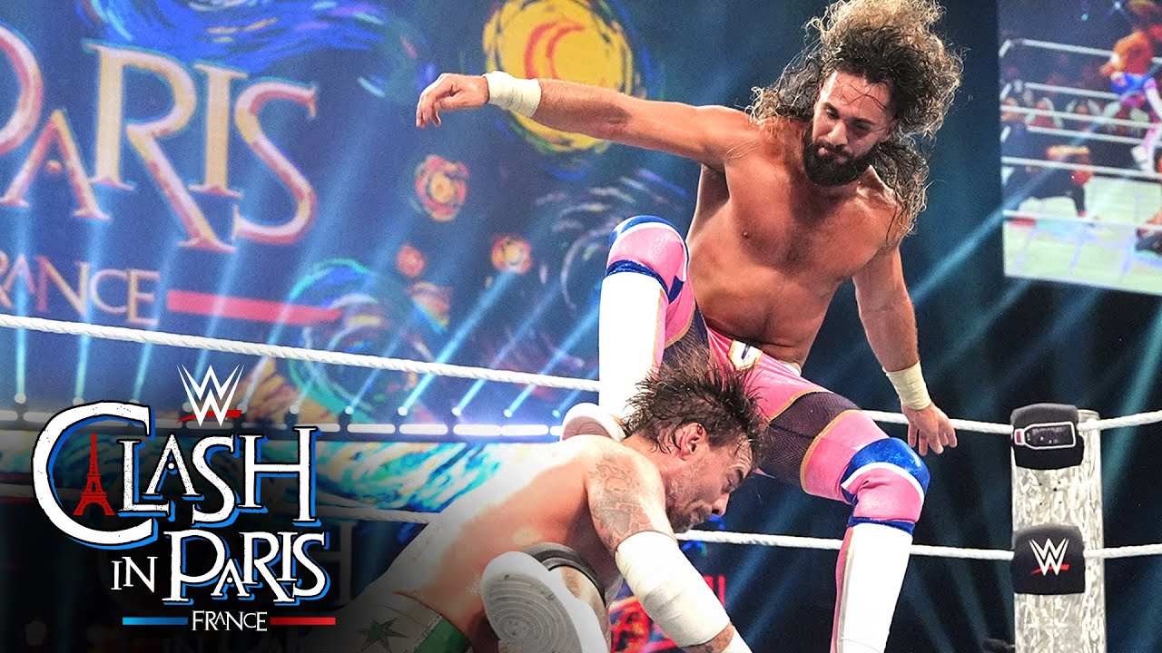 Seth Rollins vs. CM Punk vs. Jey Uso vs. LA Knight: Clash in Paris 2025 highlights