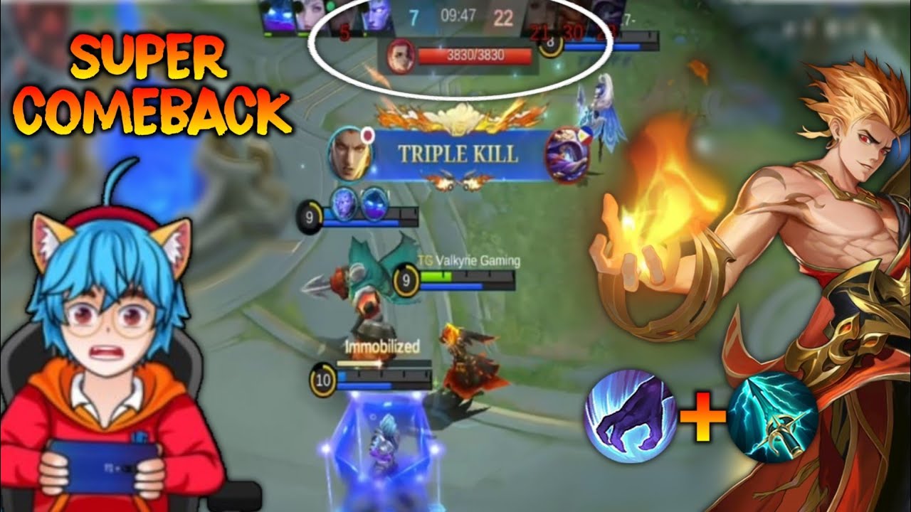 Scary Valir Core with Sky Piercer Na Gulat sila Dahil sa Super Comeback | Valkyrie - Mobile Legends