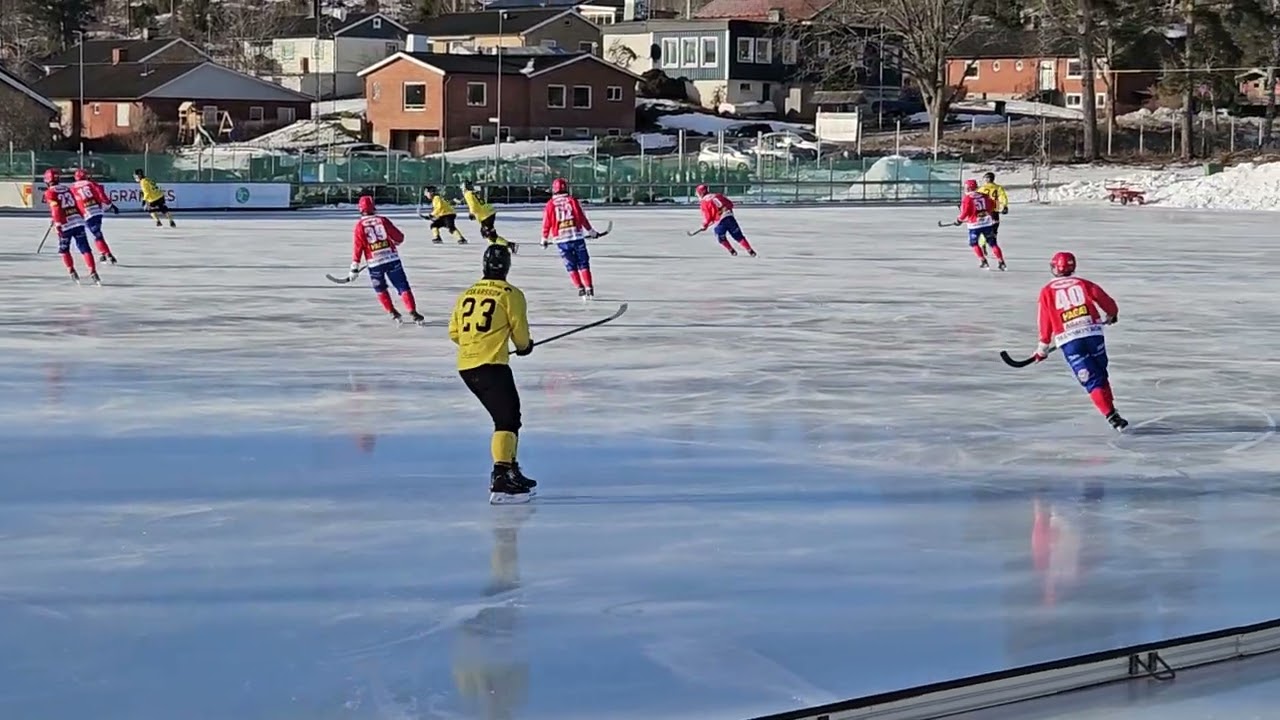 BANDY FINSPÅNG MOT ÅBY'VÄXSJÖ ' FINSPÅNG LEDER MED 4-0 🏑