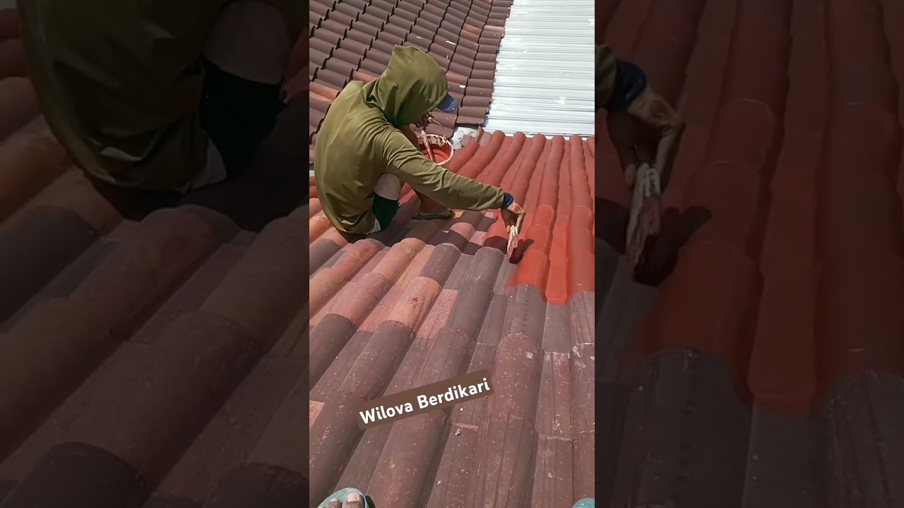 Pengecatan Genteng Pakai cat Nodrop