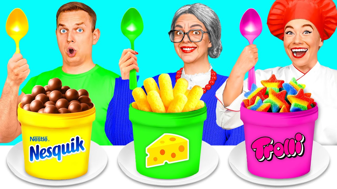 Sfida Di Cucina — Io vs Nonna | Ricette di Cibo Fantastiche Fun Fun Challenge