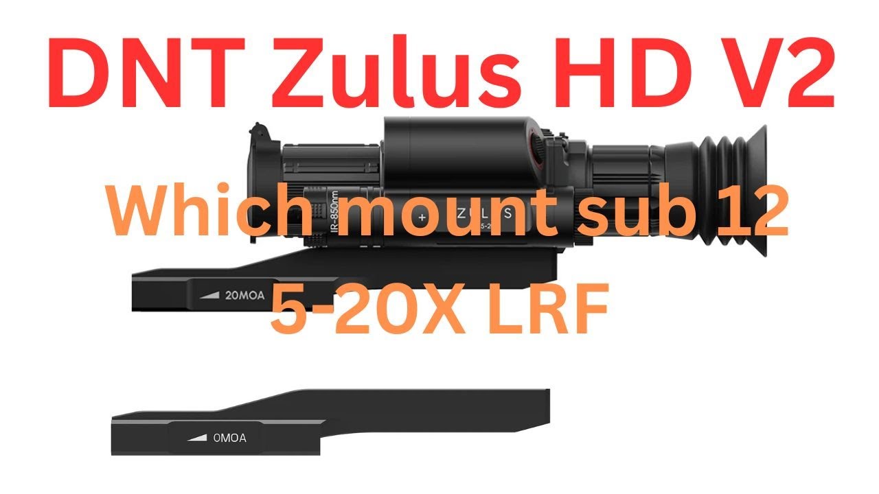 DNT Zulus HD 5-20x LRF, крепление 20MOA или 0MOA на шасси до 12 футов
