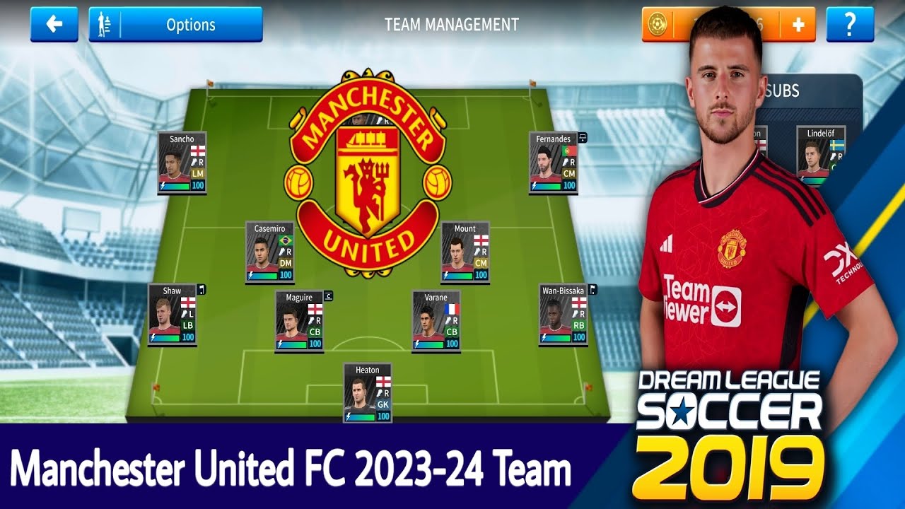 Manchester United FC 2023-24 Team - DLS 19
