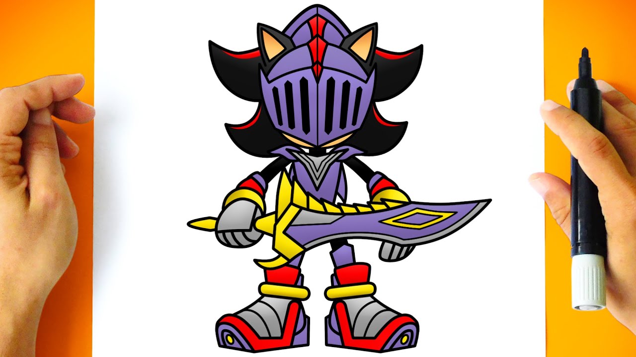 Como DESENHAR SIR LANCELOT SHADOW - Como DIBUJAR a SIR LANCELOT SHADOW - Shadow the Hedgehog - Sonic