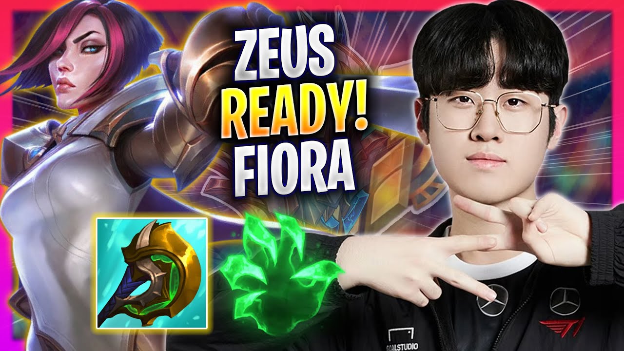 ZEUS IS READY TO PLAY FIORA! - T1 Zeus Plays Fiora TOP vs Jax! | Season 2023