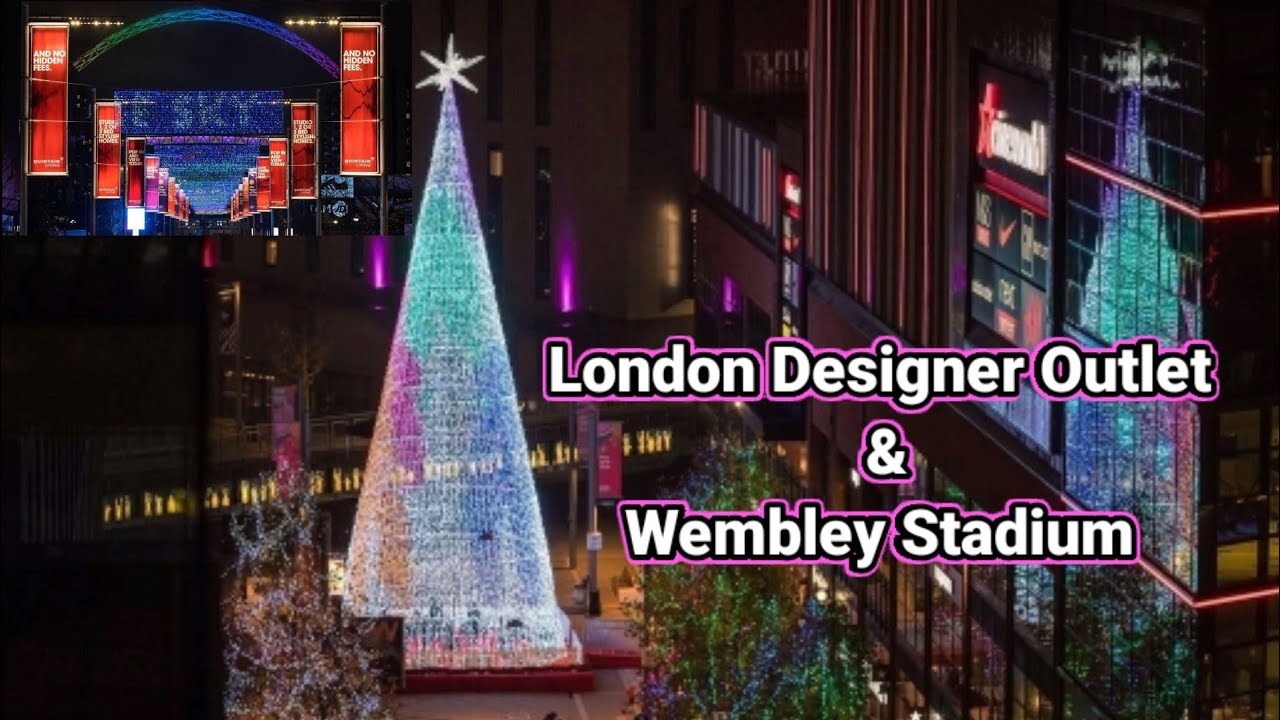 Wembley National Football Stadium & London Designer Outlet #lifeinlondonfoodfunandmore #Marathivlog