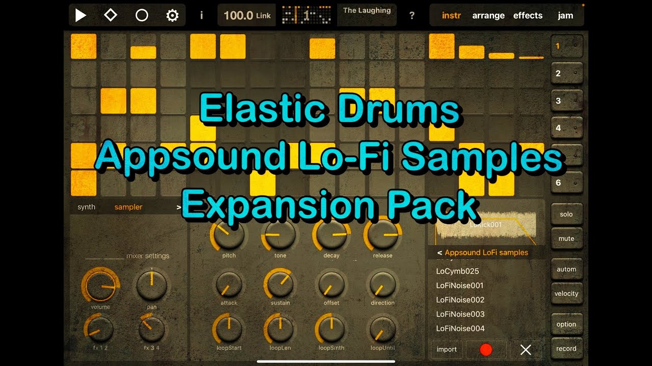 Elastic Drums The Flexible Groovebox - Tutorial & Let’s Take Look at the NEW Lo-Fi Samples Pack