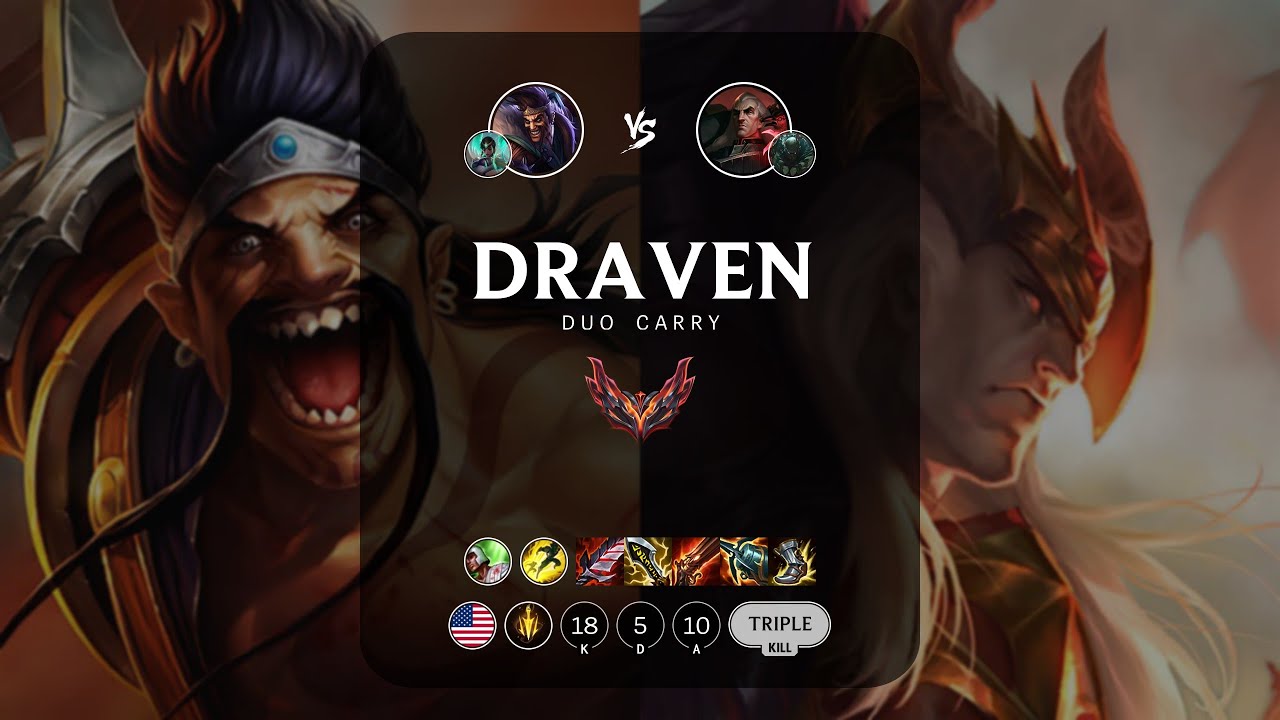 Draven ADC vs Swain - NA Grandmaster Patch 13.1