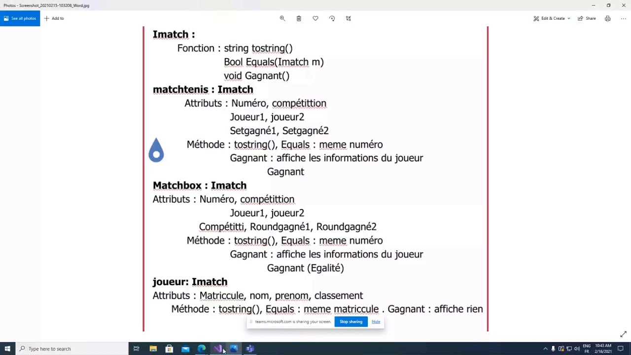 Correction Controle 2 C# (Java) POO TDI