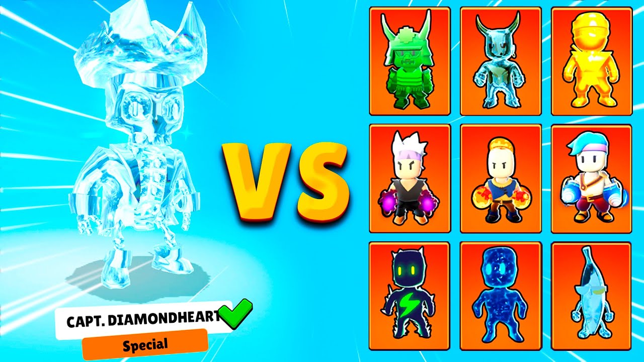 CAPT. DIAMONDHEART vs NEW SPECIAL SKINS 0.48.1 🔥 Stumble Guys Tournament