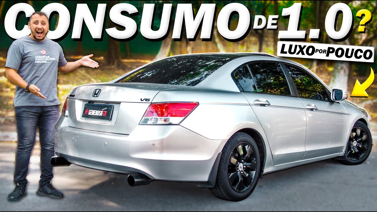 O SEDAN LUXUOSO ECONÔMICO com PREÇO de POPULAR? Honda Accord 3.5 V6